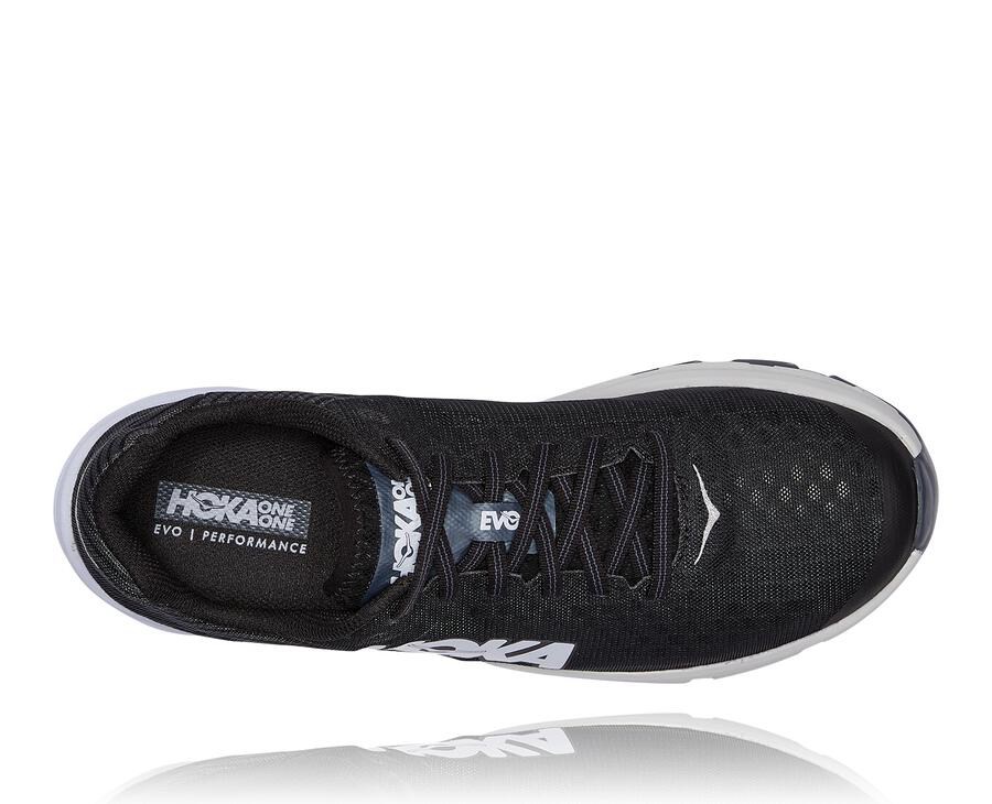 Hoka Australia One One EVO Carbon Rocket - Mens Running Shoes Black/White - DRQUH-8102